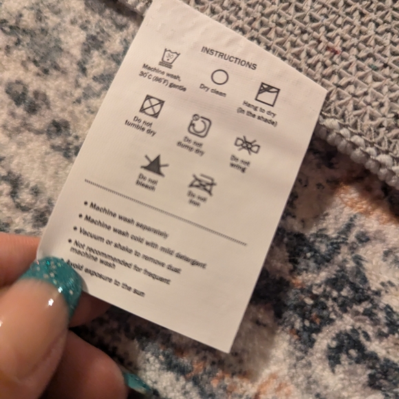 Multicolor Abstract Area Rug - Picture 3 of 4